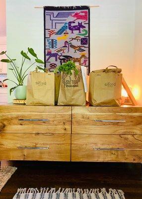 Sifted Provisions at home