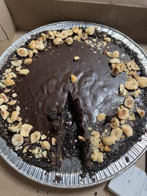 Chocolate Hazelnut Tart. There's a fancier name I can't remember. OMG! Exquisite! Such a rich chocolate with a perfect amount of hazelnut.