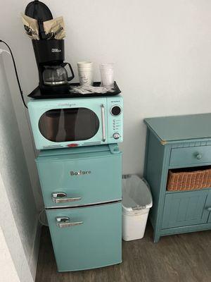 Fridge and microwave