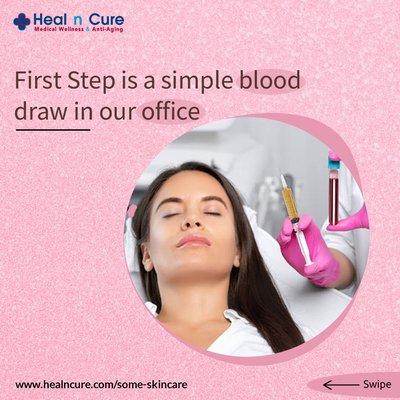first step is a simple blood draw in our office