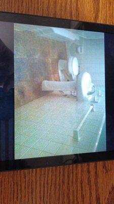 Install flooring throne and sink