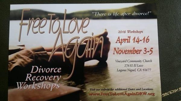 Free to Love Again Divorce Recovery Workshop