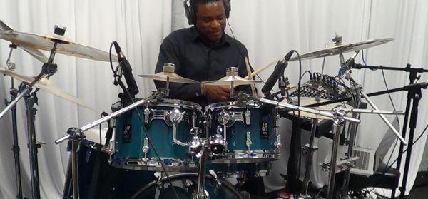 Drummers Corner recording session.