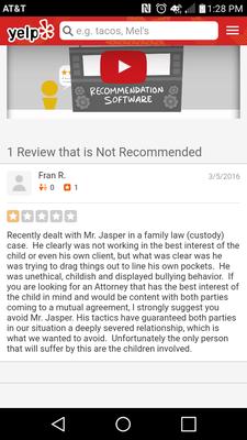 Here's another review about how crooked he is!!