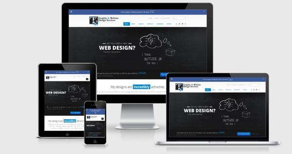 Eye-catching, unique website design that looks great on all devices!