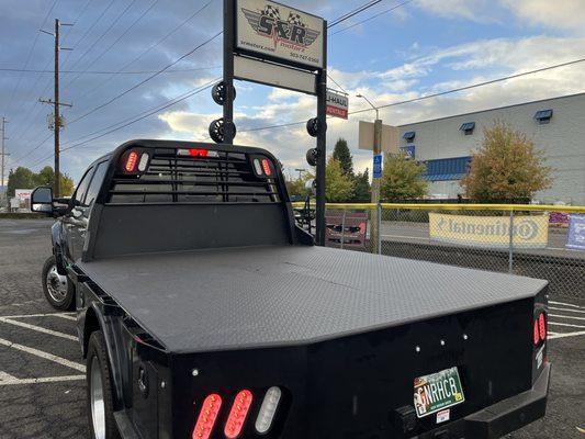 Cm flat bed and Xtreme Coatings spray liner