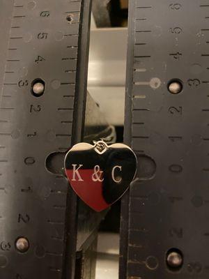 We engrave jewelry! Just an hour ! Call Engraved with Elegance, LLC