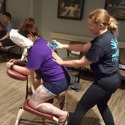 Chair massage available