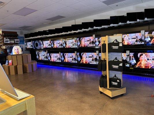 Massive selection of TVs