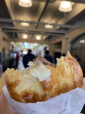 Ham and cheese empanada