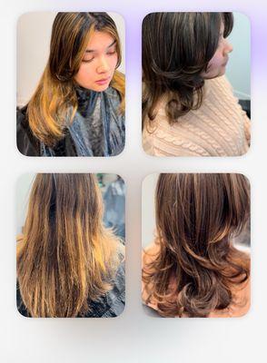 Hair Cut Layers and Toner Recommended: every 4-6 months Comes with: hair cut, scalp treatment, Botox treatment, and syle of your liking !