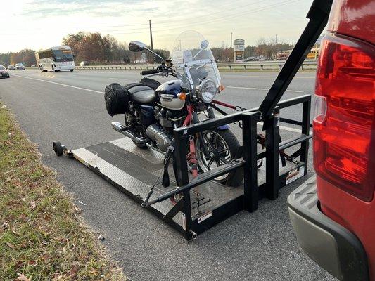 Motorcycle Tow and Rescue
