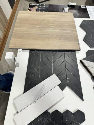 Samples of tile