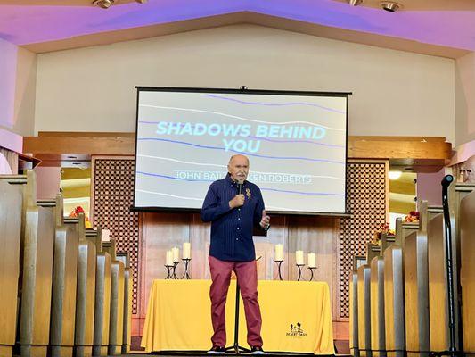 John blessing church with special music