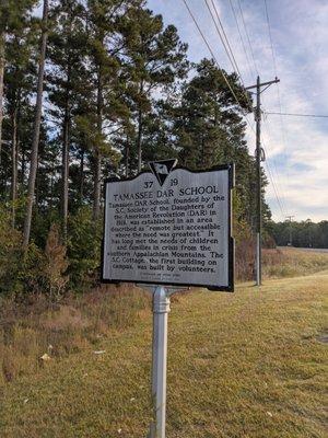 Tamassee DAR School Historical Marker