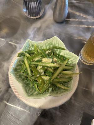 Asparagus salad cold and surprisingly delicious!!!!!