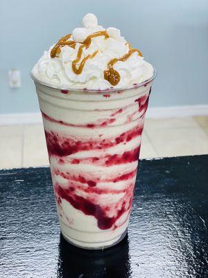 White chocolate raspberry smoothie