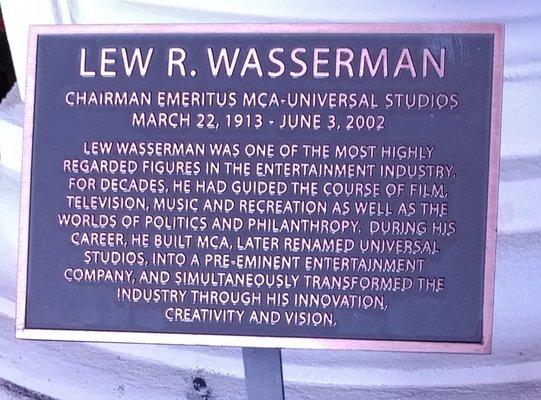 Lew R. Wasserman Statue