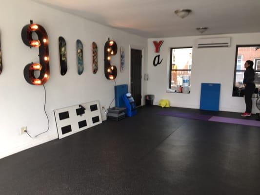 Clean and spacious. With plenty of natural light.