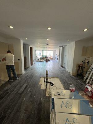 I did a complete floor removal for this client in Beverly Hills got it done under a day
