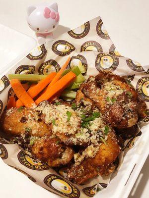 Garlic Parmesan wings