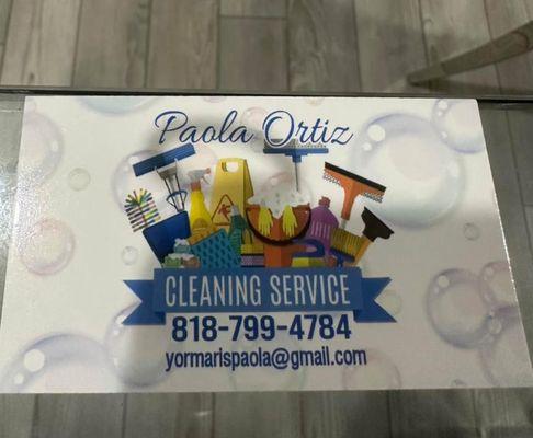 Paola Ortiz Cleaning service