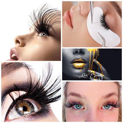 Eyelashes Extensions, Classic, Hybrid, Volume.