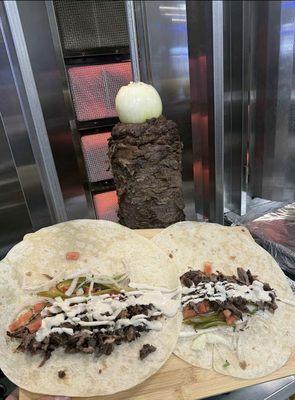 Beef shawarma wrap