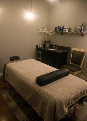 Heated table for your comfort.