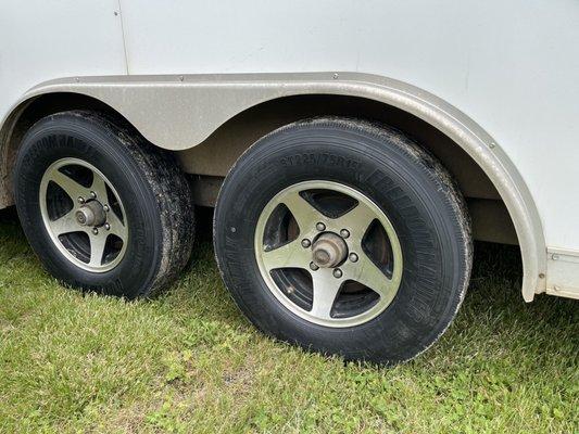 Thy had the trailer tires I needed. Was able to get me back up and going. Thanks D&D Towing & Repair.