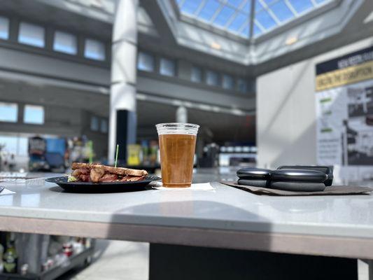 The bar behind the screen area and by the 16 gates