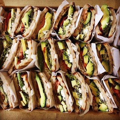 Our vegetable sandwich-can be delivered individually or for your next lunch meeting/special event