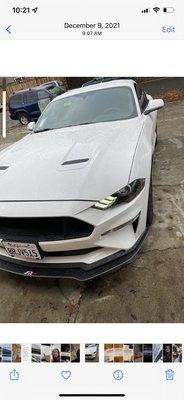 My car dirty but my grill still black