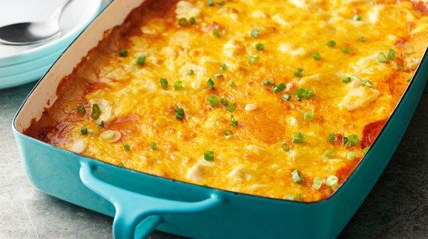 A solid representative photo - your food could look like this if you get lucky and the enchiladas are en-cha-menu that day