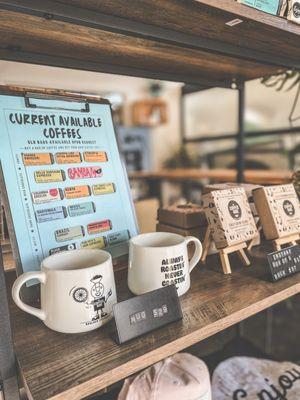 available fresh roasted coffees and house made instant coffee