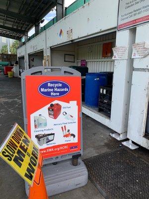 Plenty of signs for all materials.