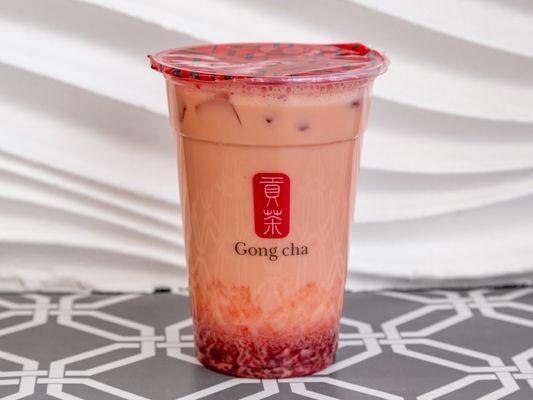 Strawberry milk, tea