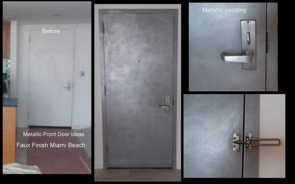 Transform your apartment's common flat office-looking front door, with a color finish that will add character and a touch of sophistication