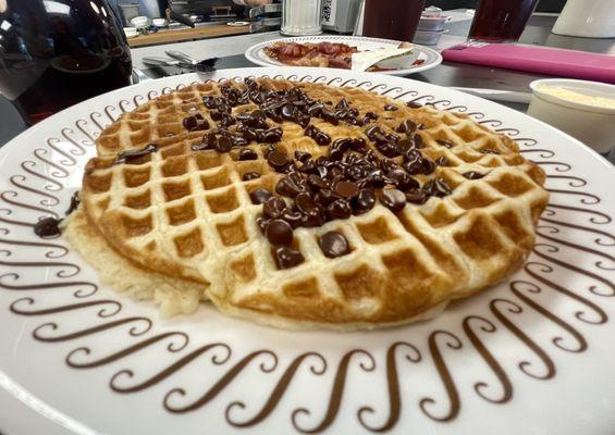 Chocolate chip waffles