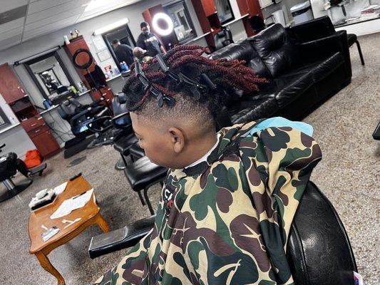 Mid-Bald Drop Fade done by "Dee" Instagram @_coldcutz_