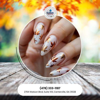 Let's match your nails to the beautiful fall season. Schedule your appointment this week!