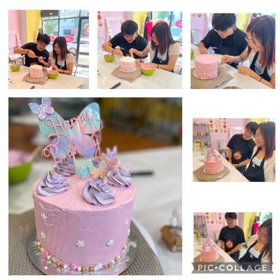 Becky decorated her own birthday with us. She did a superb job!