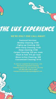 Thee luxury experience cleaning