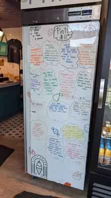 Zoom in for really eclectic flavors made special for pint-sized orders!