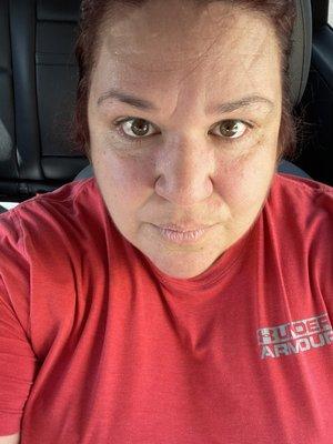 After a 30 minute session, look at that sweat!!!