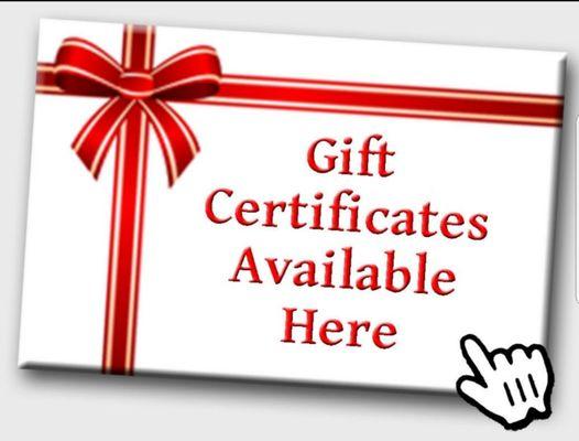 Buy 2, 1 hour Gift Certificates or 2, 1 1/2 hour Gift Certificates and receive a FREE 30 MINUTE voucher worth $45.00.