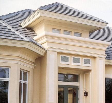 Exterior Roof Tile Stucco Look