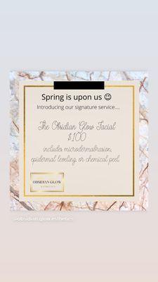 Spring is here so it is time for a resurfacing facial!