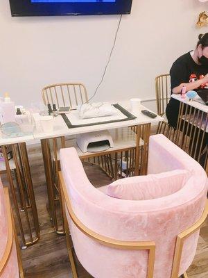 Setup for nail service