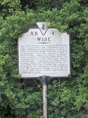 Wise Historical Marker
